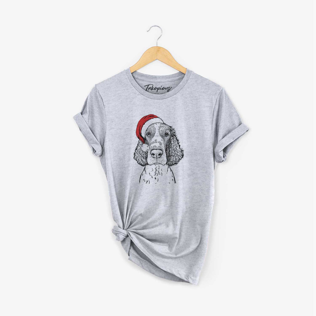 Santa Wilbur the English Springer Spaniel - Unisex Crewneck