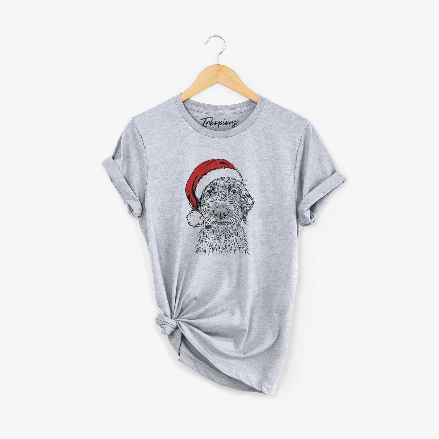 Santa Wilkins the Wirehaired Pointing Griffon - Unisex Crewneck