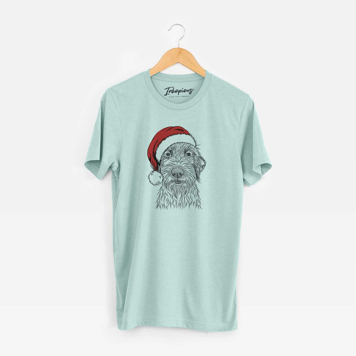 Santa Wilkins the Wirehaired Pointing Griffon - Unisex Crewneck