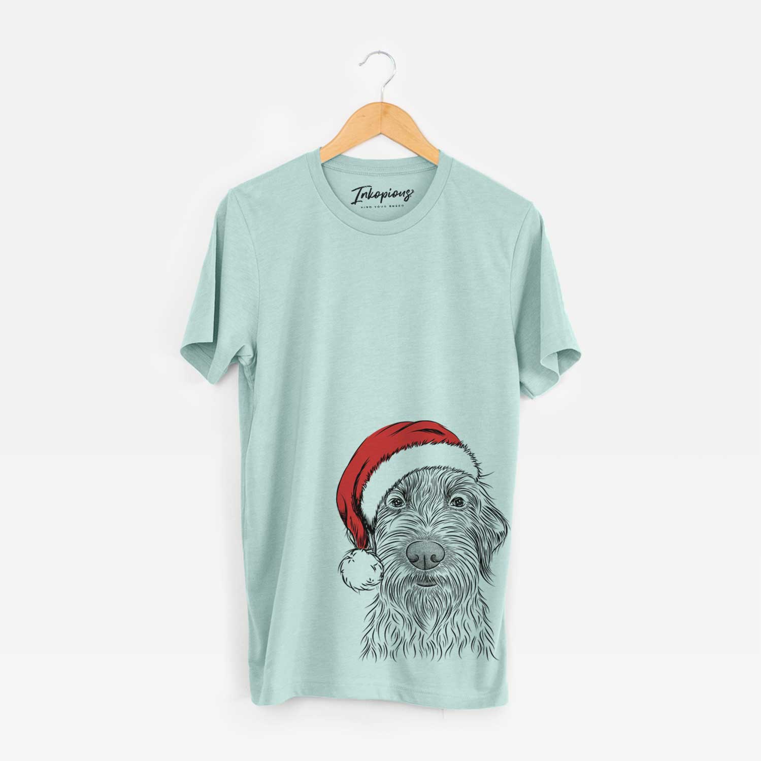 Santa Wilkins the Wirehaired Pointing Griffon - Unisex Crewneck