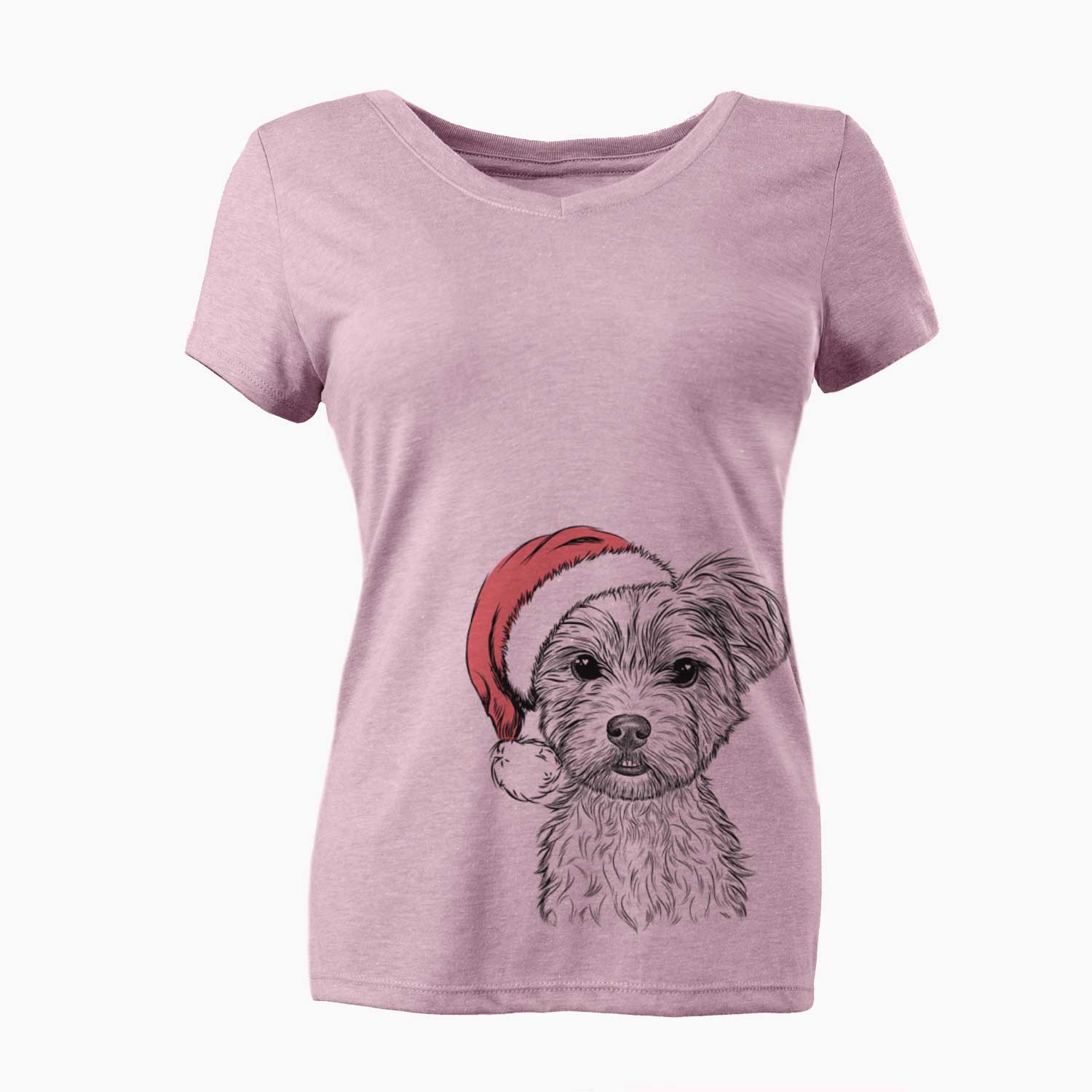 William Mitchell Newman the Yorkshire Terrier - Women's V-neck Shirt