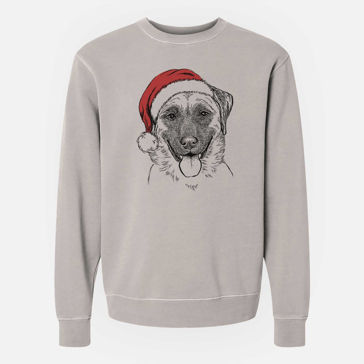 Santa Willow the Anatolian Shepherd - Unisex Pigment Dyed Crew Sweatshirt
