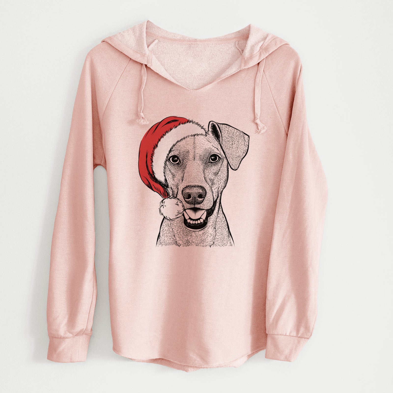 Santa Willow the German Pinscher - Cali Wave Hooded Sweatshirt