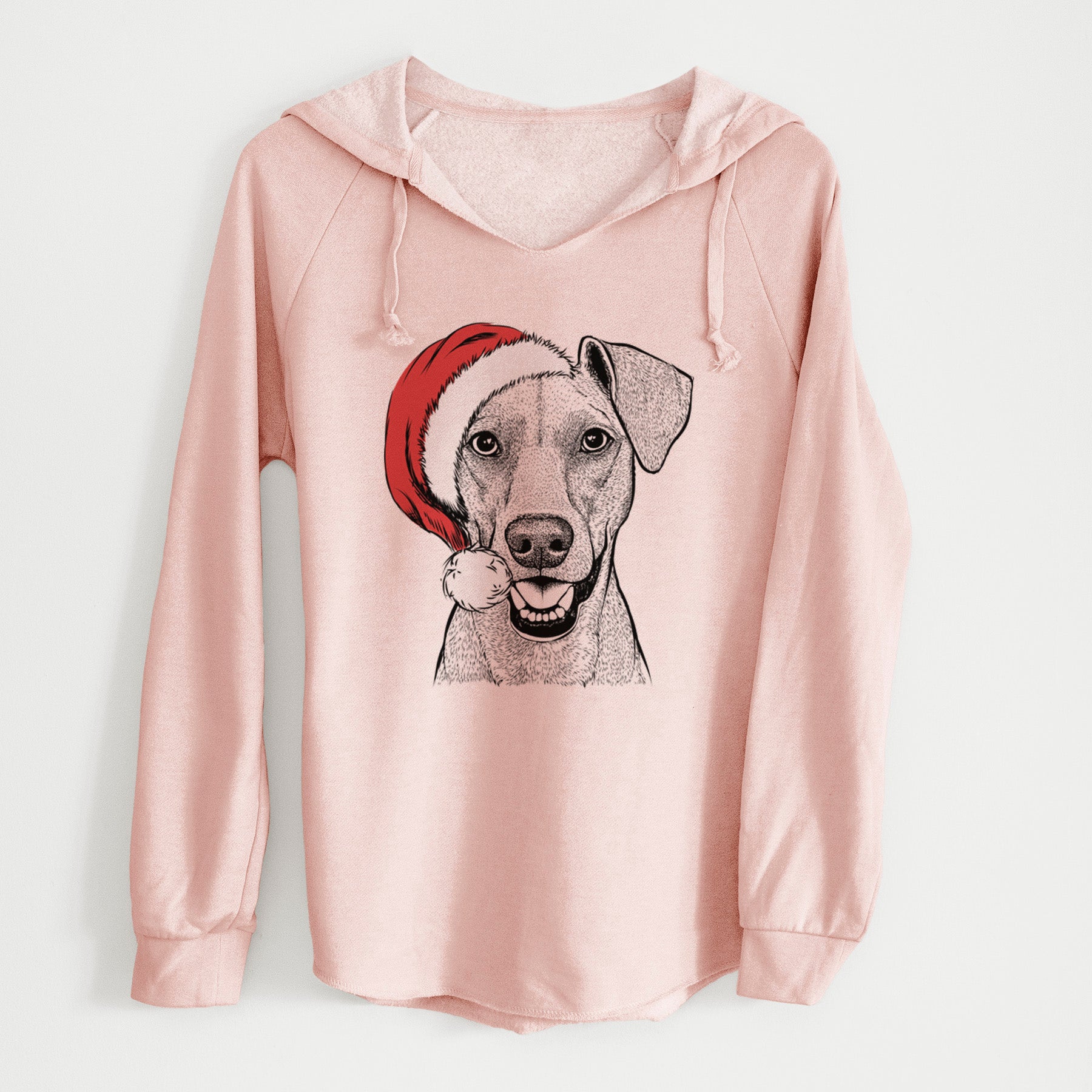 Santa Willow the German Pinscher - Cali Wave Hooded Sweatshirt