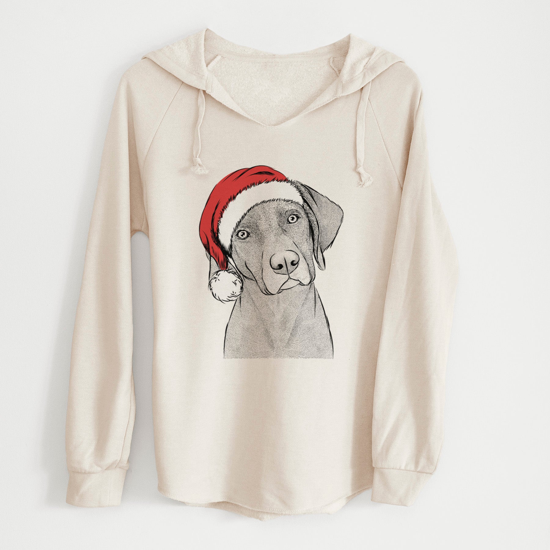 Santa Willow the Weizsla - Cali Wave Hooded Sweatshirt