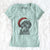 Santa Winnie the Mini Aussiedoodle - Women's V-neck Shirt