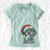 Santa Winnie the Mini Aussiedoodle - Women's V-neck Shirt