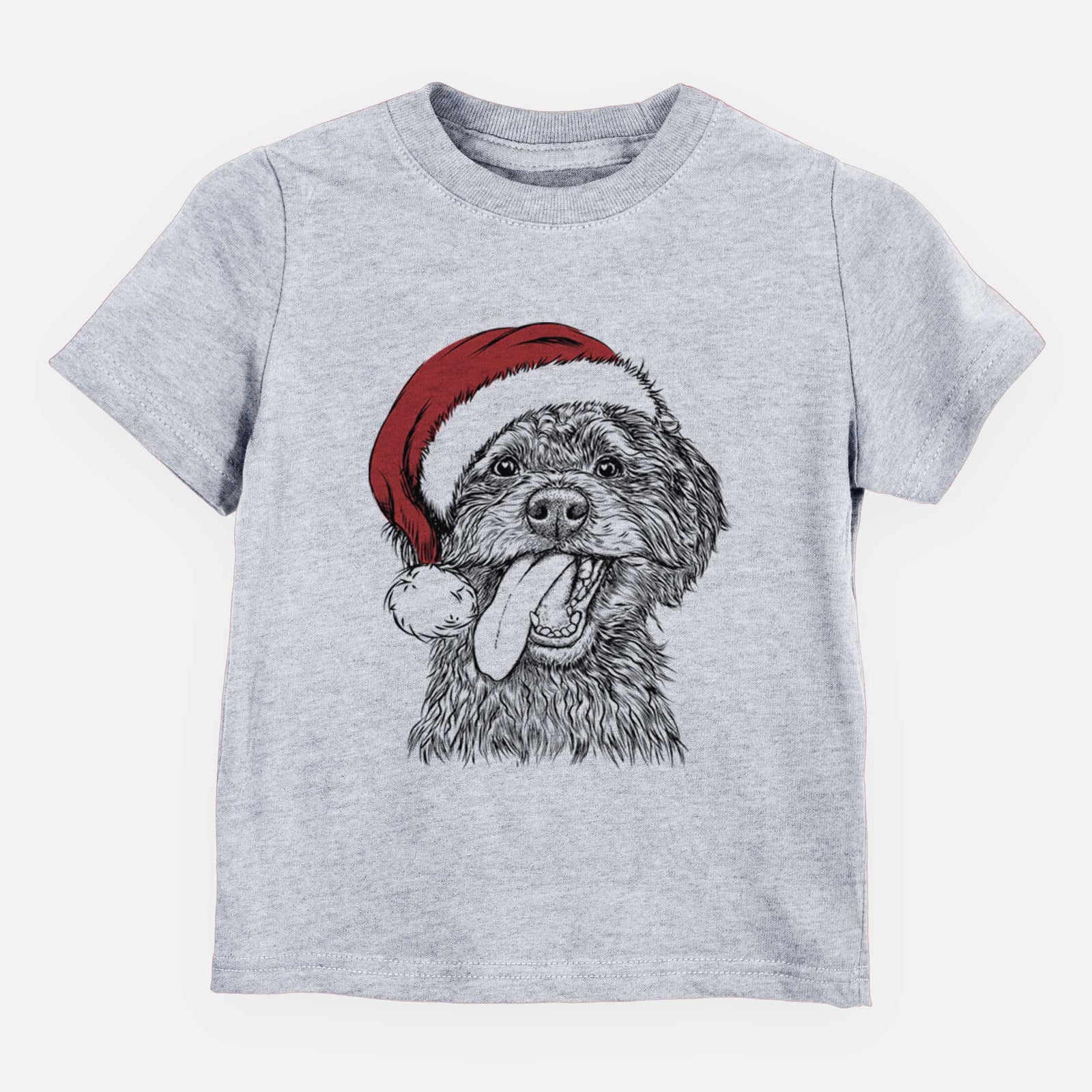 Santa Winnie the Mini Aussidoodle - Kids/Youth/Toddler Shirt