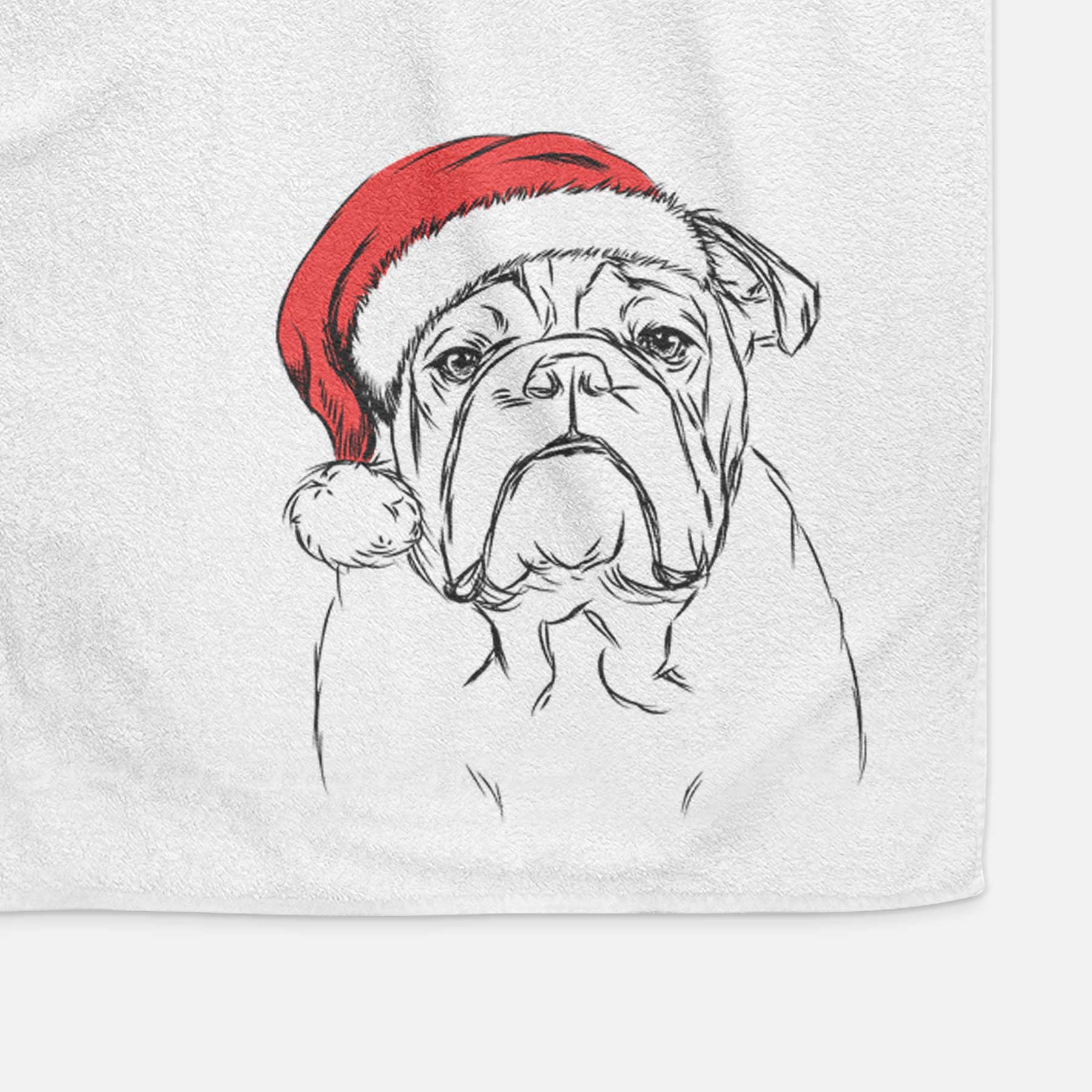 Winston the English Bulldog Decorative Hand Towel