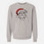 Santa Winston the English Bulldog - Unisex Pigment Dyed Crew Sweatshirt