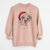 Santa Winston the Boxer - Unisex Pigment Dyed Crew Sweatshirt