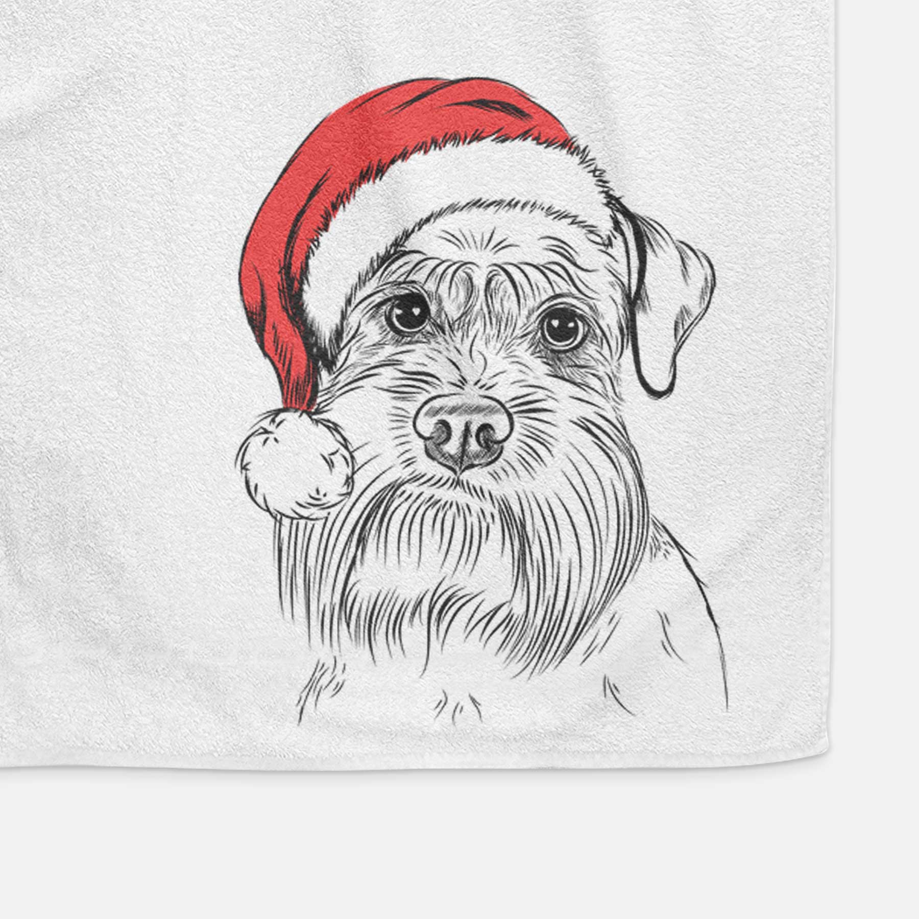 Wrigley the Schnauzer Decorative Hand Towel