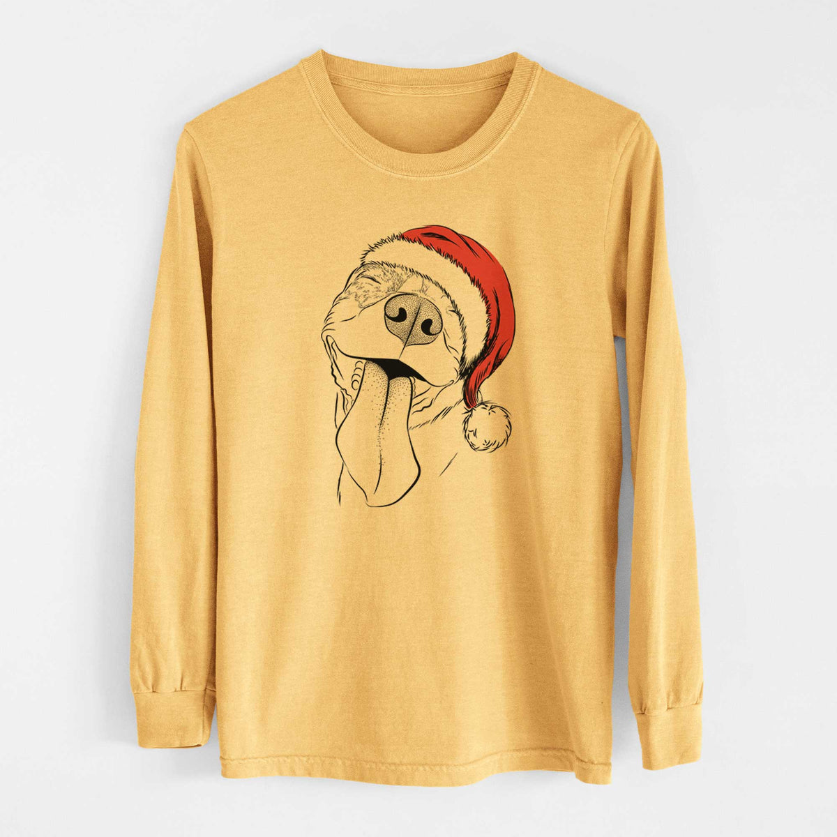 Santa Xena the American Staffordshire Terrier - Heavyweight 100% Cotton Long Sleeve