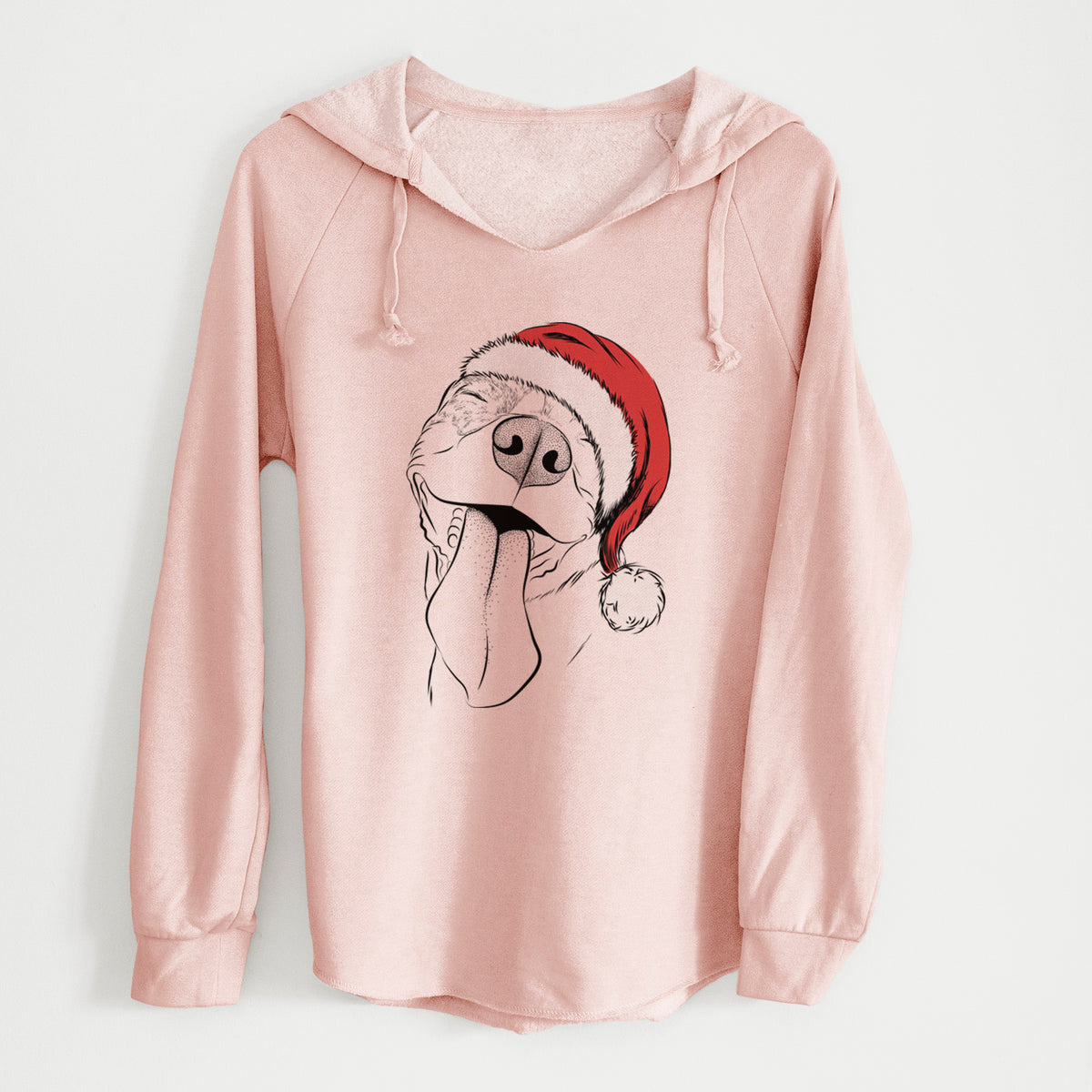 Santa Xena the American Staffordshire Terrier - Cali Wave Hooded Sweatshirt
