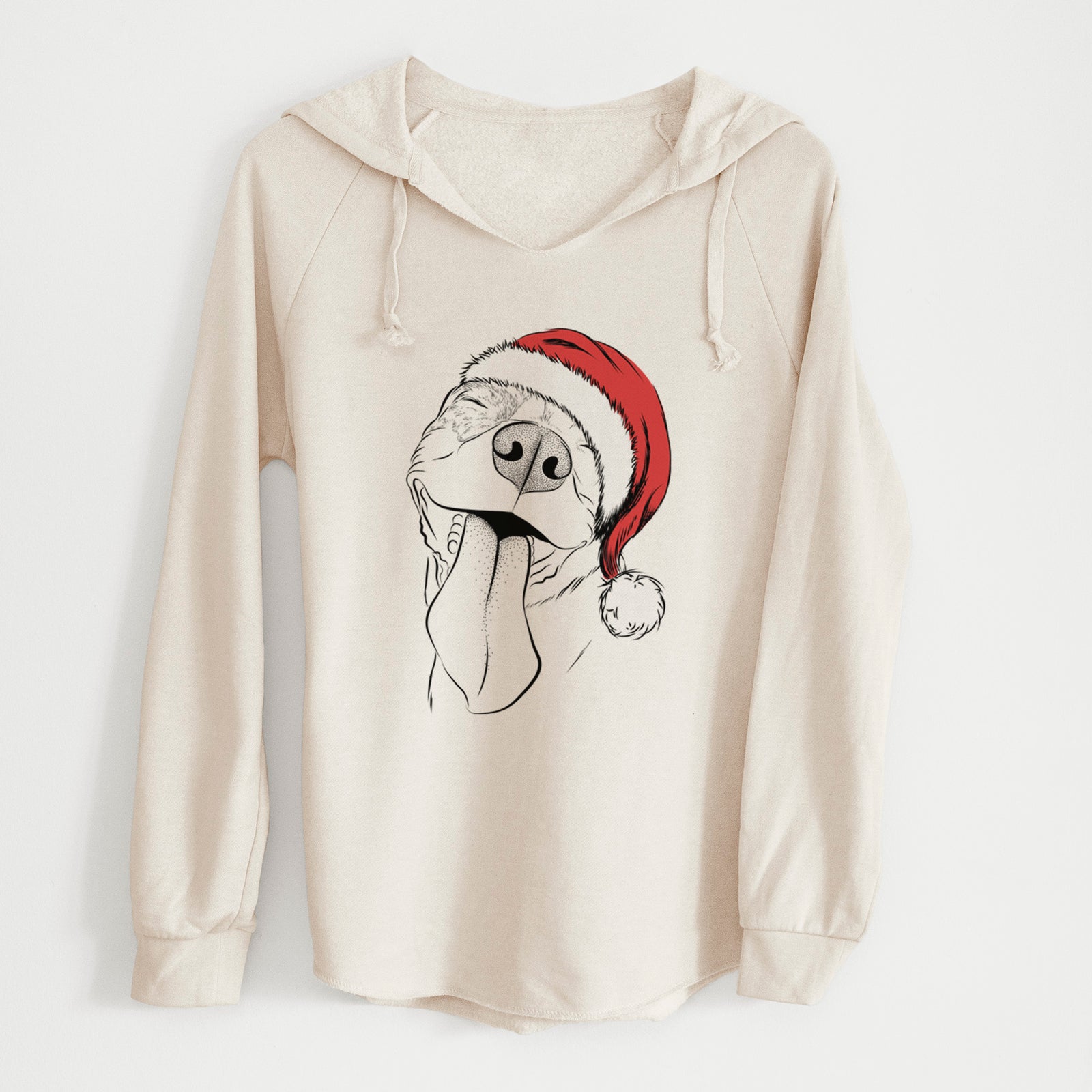 Santa Xena the American Staffordshire Terrier - Cali Wave Hooded Sweatshirt