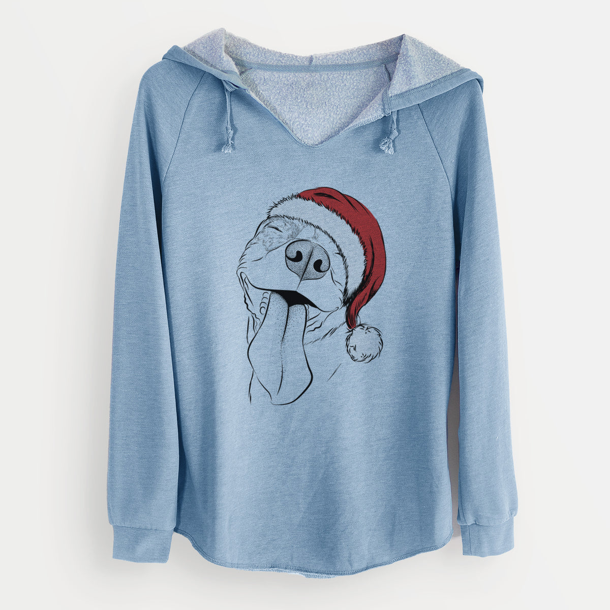 Santa Xena the American Staffordshire Terrier - Cali Wave Hooded Sweatshirt