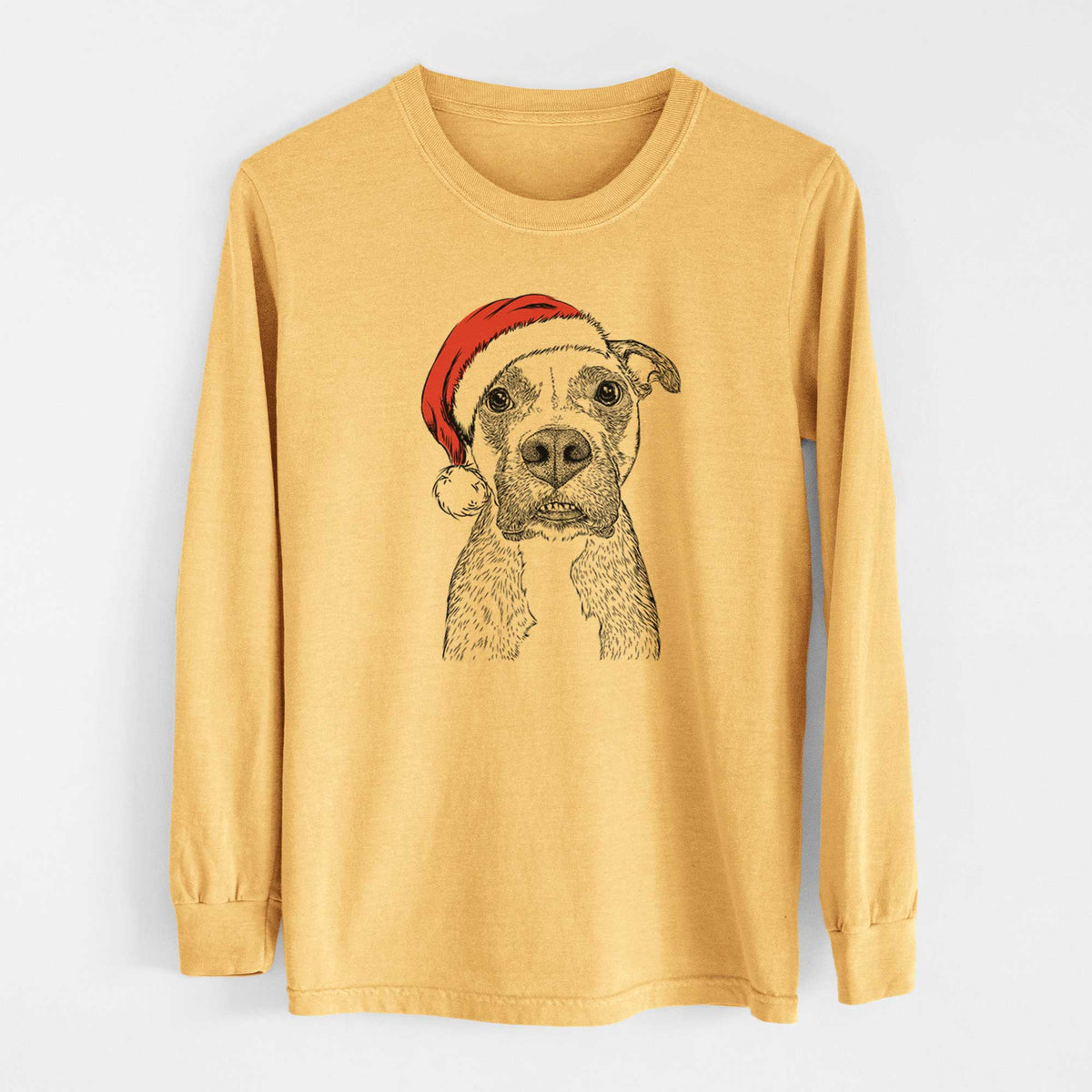Santa Xena the Mixed Breed - Heavyweight 100% Cotton Long Sleeve