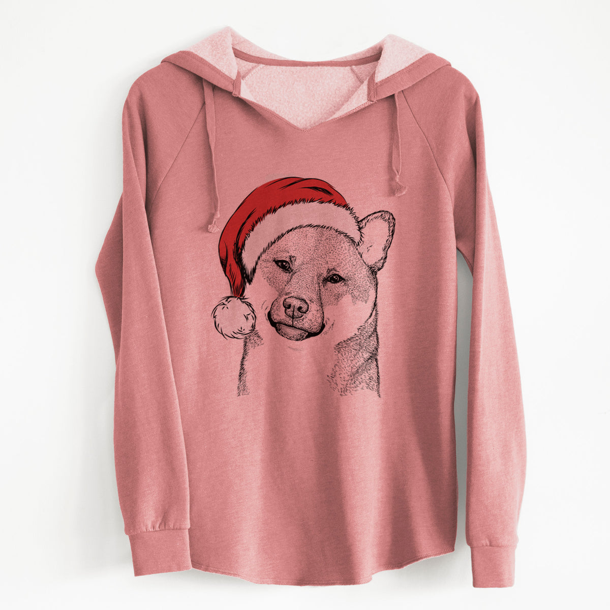 Santa Yakuza the Shiba Inu - Cali Wave Hooded Sweatshirt