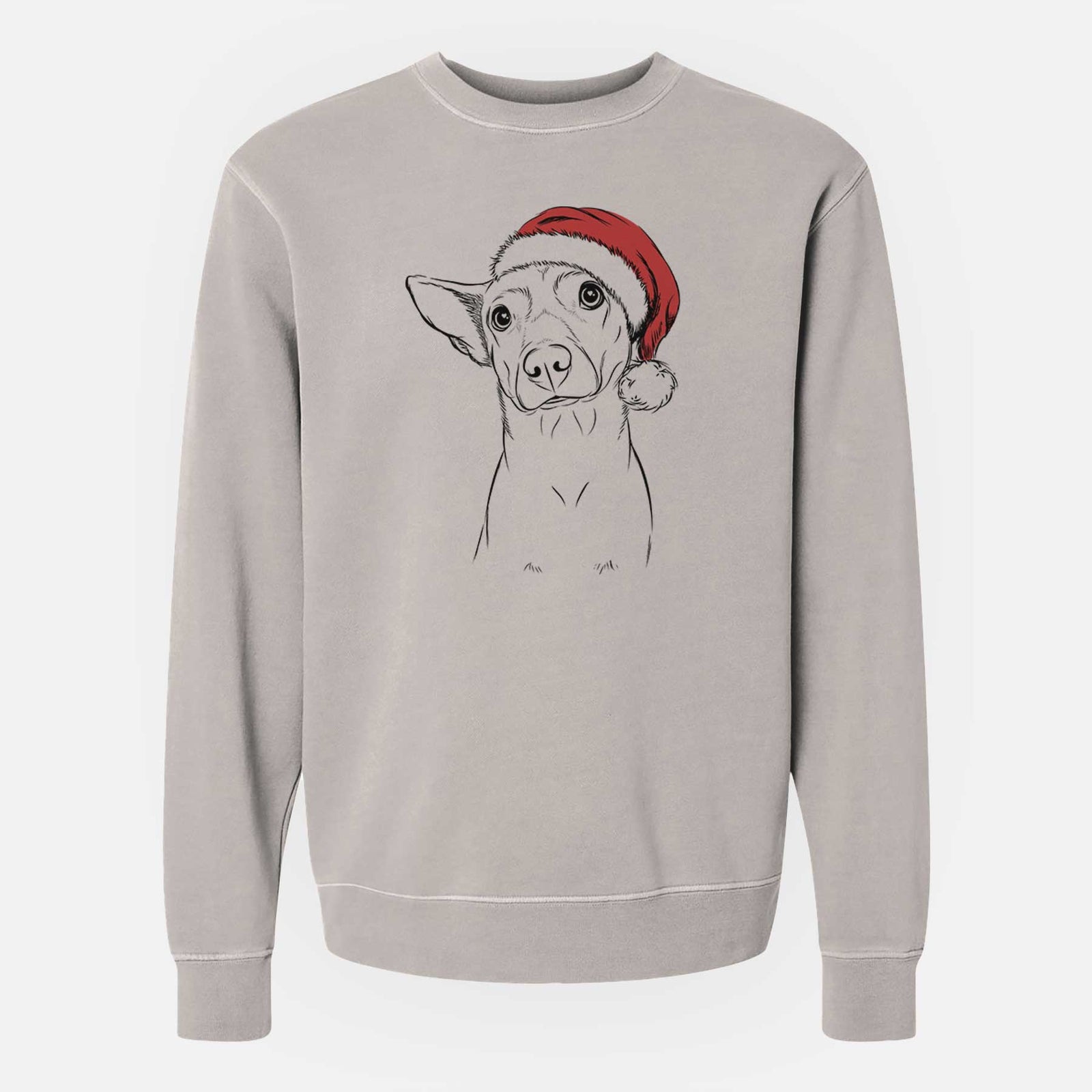 Santa Yogi the Mixed Breed - Unisex Pigment Dyed Crew Sweatshirt