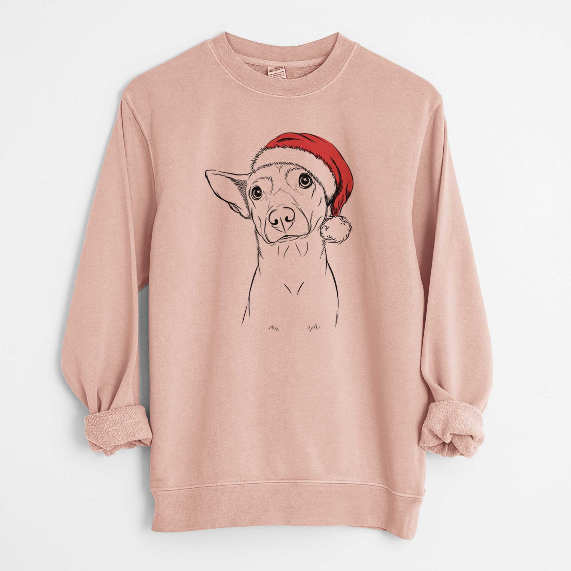 Santa Yogi the Mixed Breed - Unisex Pigment Dyed Crew Sweatshirt