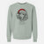 Santa Yuki the Poodle - Unisex Pigment Dyed Crew Sweatshirt