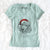 Santa Yuki the Poodle - Women's Perfect V-neck Shirt