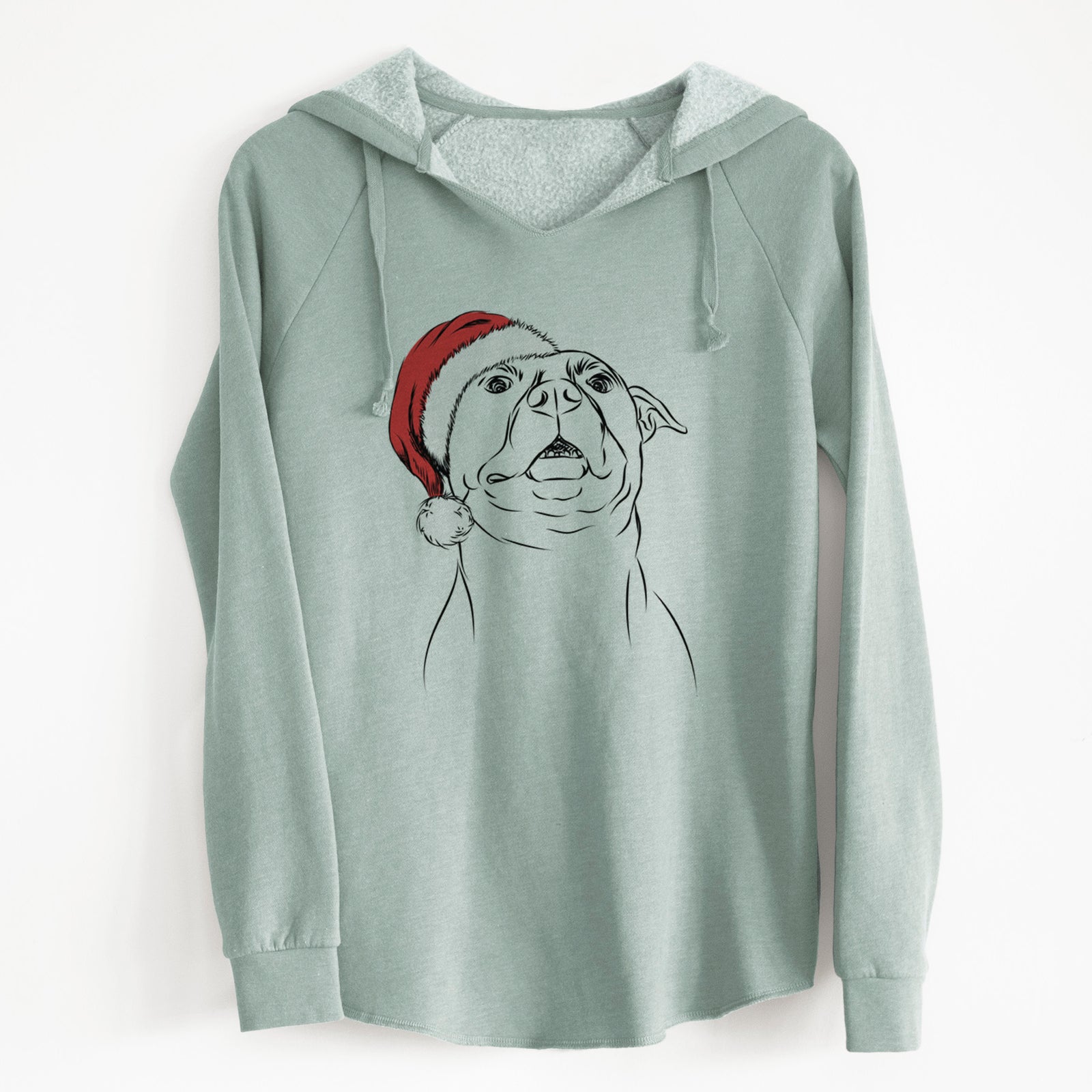 Santa Zada the Pitbull - Cali Wave Hooded Sweatshirt