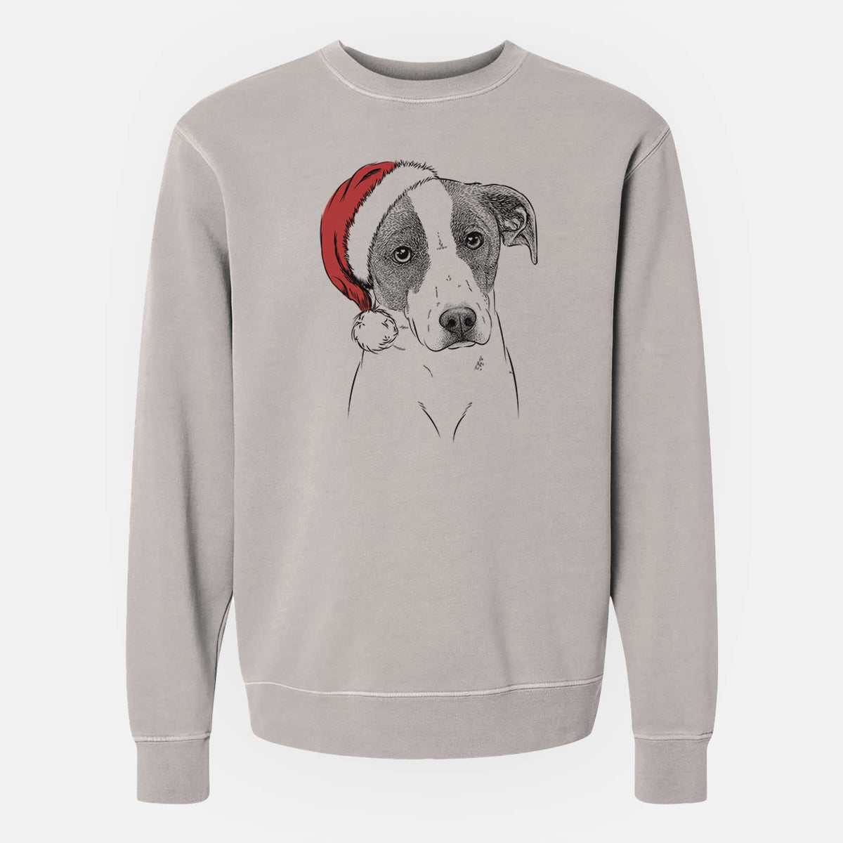 Santa Zephyr the Pointer Mix - Unisex Pigment Dyed Crew Sweatshirt