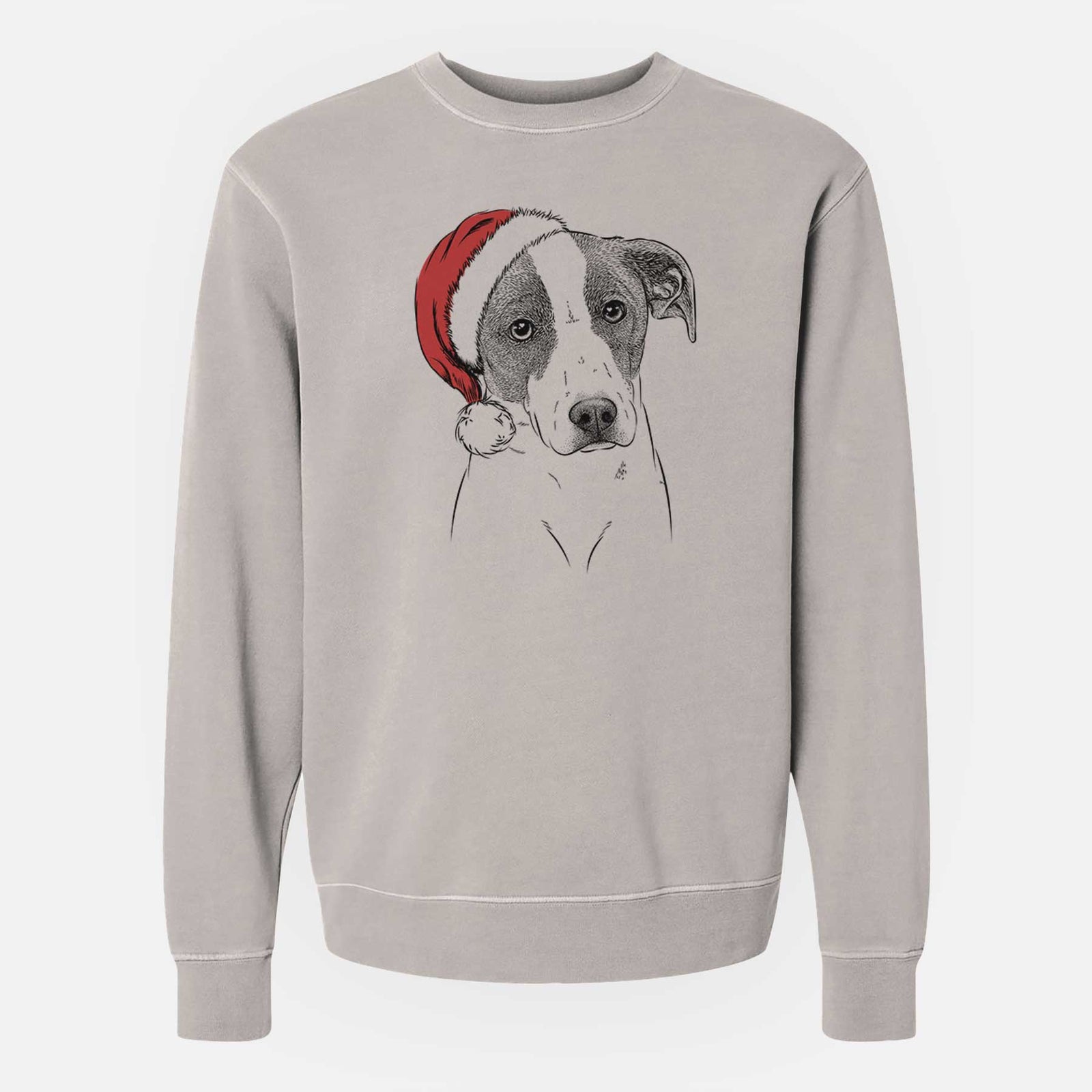 Santa Zephyr the Pointer Mix - Unisex Pigment Dyed Crew Sweatshirt