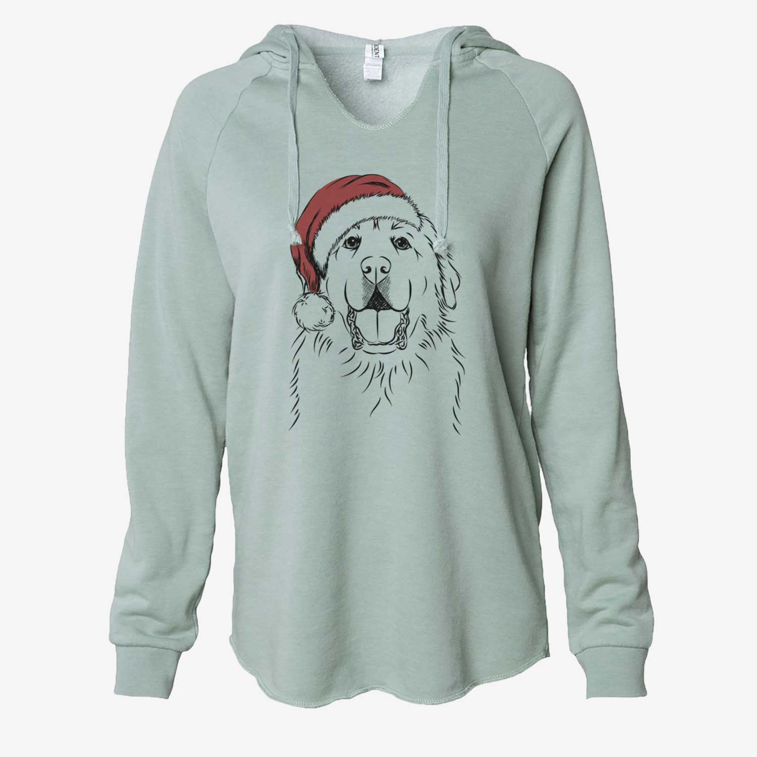 Zeus the Great Pyrenees - Cali Wave Hooded Sweatshirt