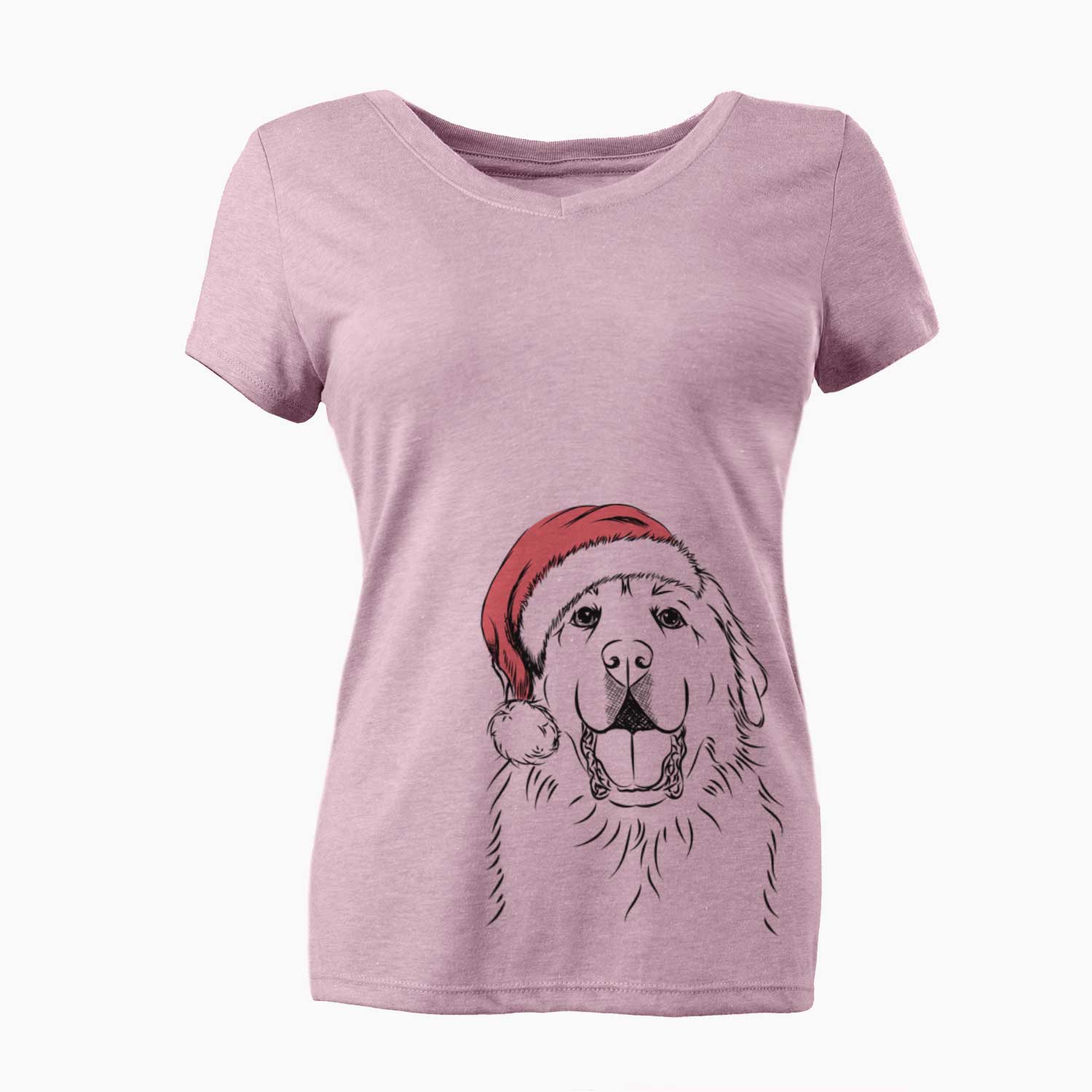 Zeus the Great Pyrenees - Women's V-neck Shirt