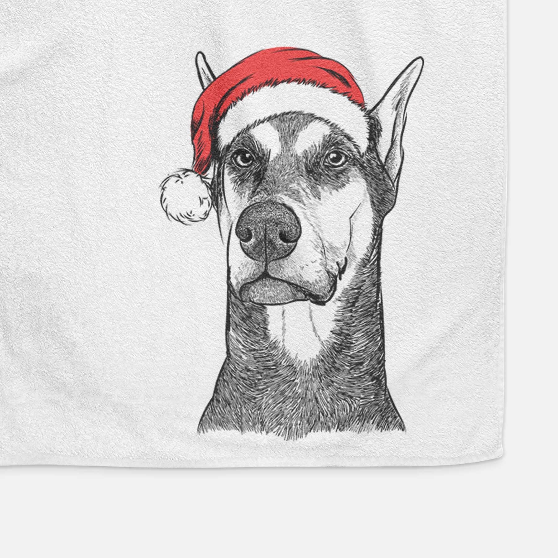 Zeus the Doberman Pinscher Decorative Hand Towel