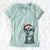 Santa Zeus the Doberman Pinscher - Women's V-neck Shirt