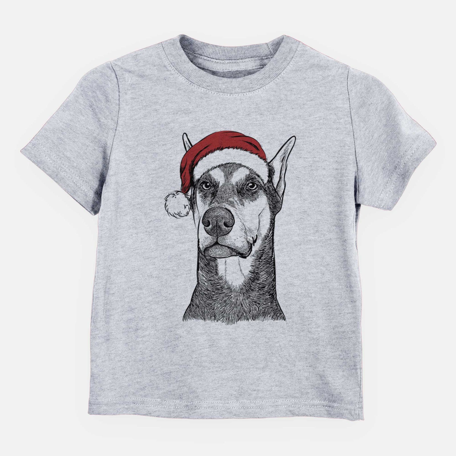 Santa Zeus the Doberman Pinscher - Kids/Youth/Toddler Shirt