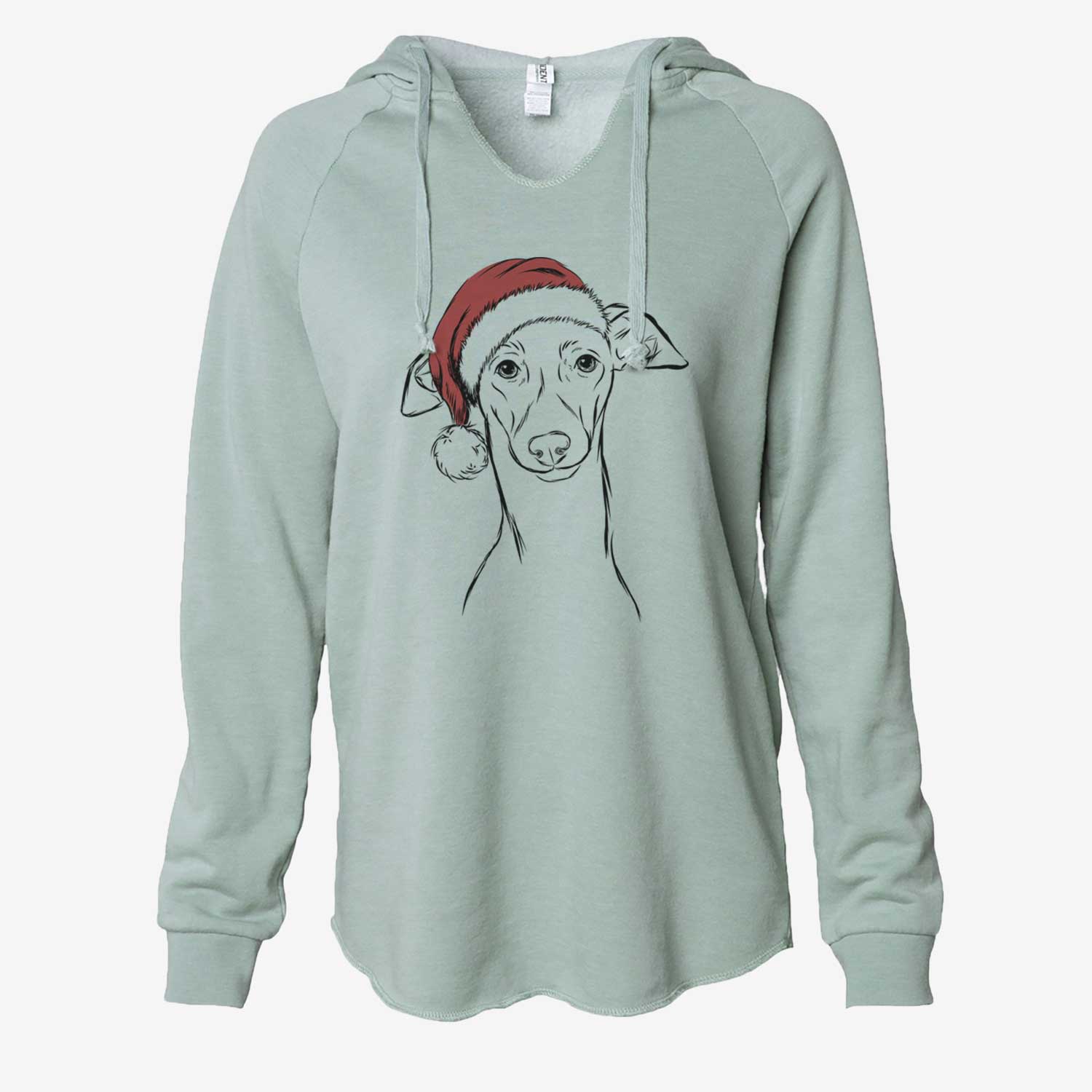 Ziggie the Italian Greyhound - Cali Wave Hooded Sweatshirt