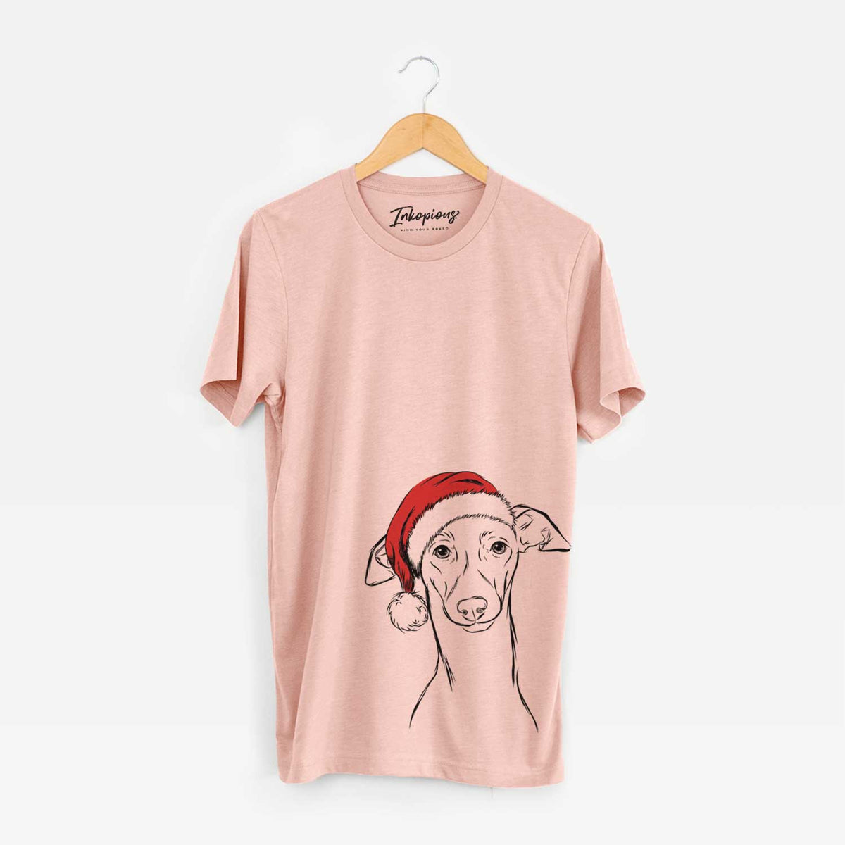 Santa Ziggie the Italian Greyhound - Unisex Crewneck