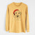 Santa Zoe the Yellow Lab - Heavyweight 100% Cotton Long Sleeve