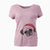 Santa Zoey the Pug - Women's V-neck Shirt