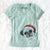 Santa Zoey the Pug - Women's V-neck Shirt