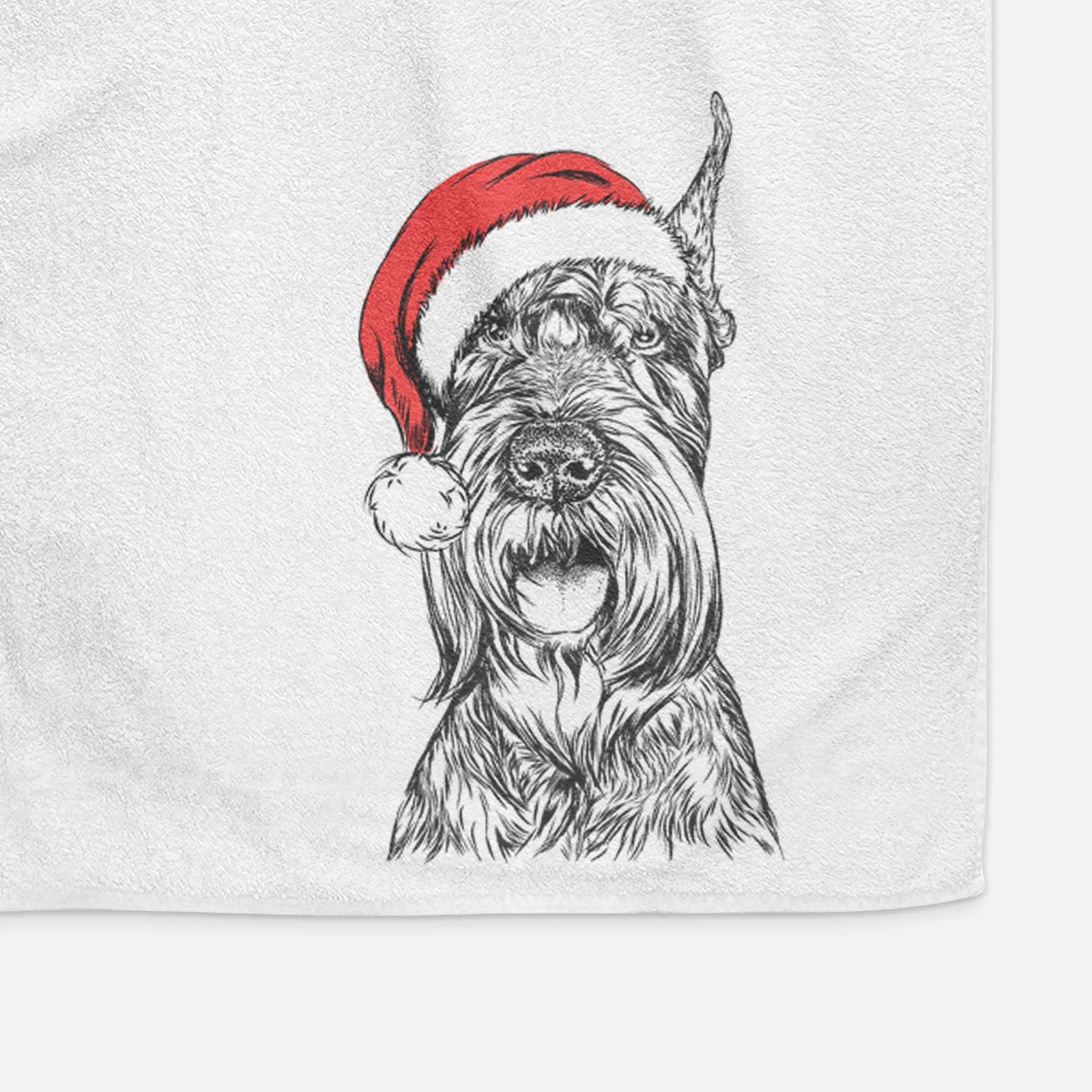 Zuri the Giant Schnauzer Decorative Hand Towel