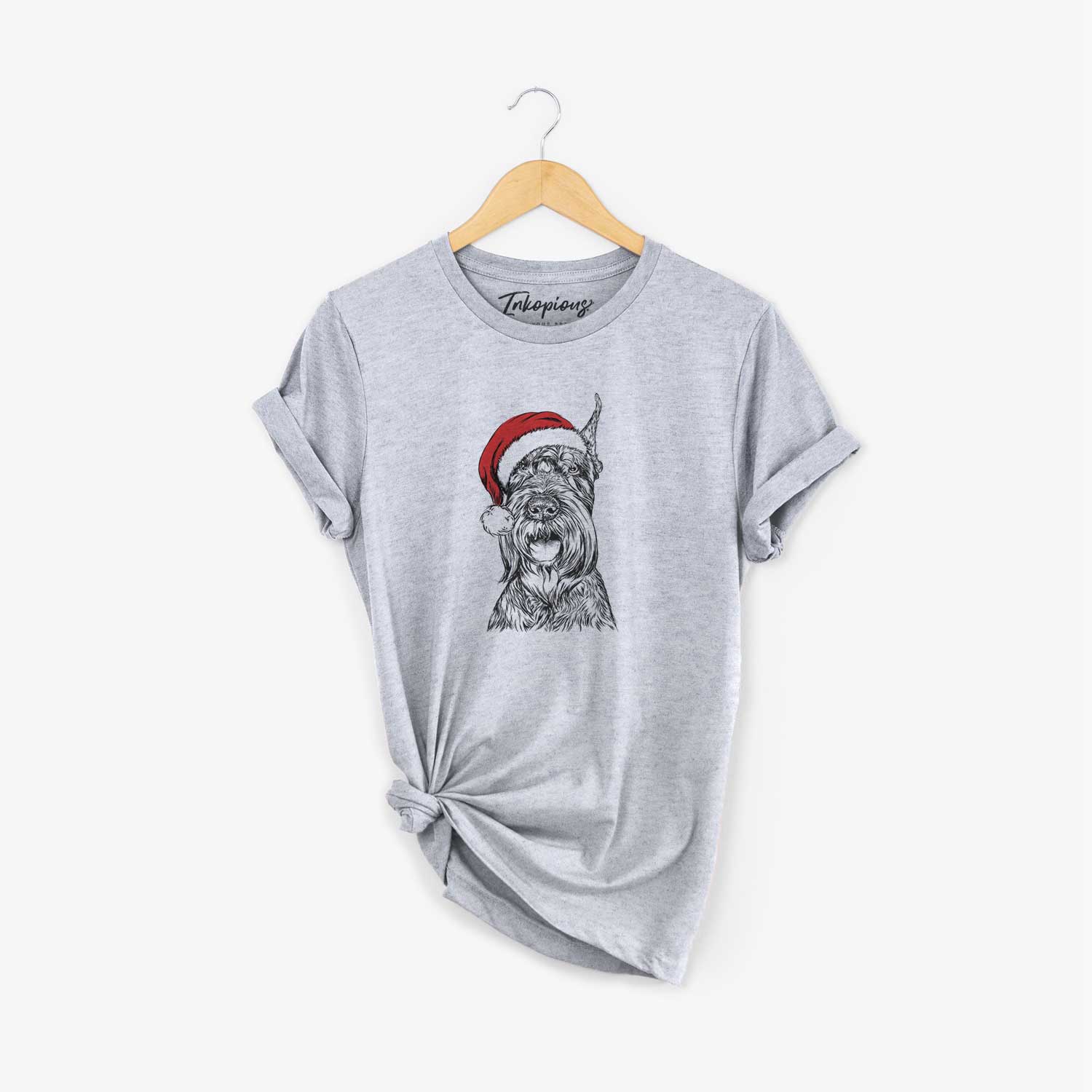 Santa Zuri the Giant Schnauzer - Unisex Crewneck