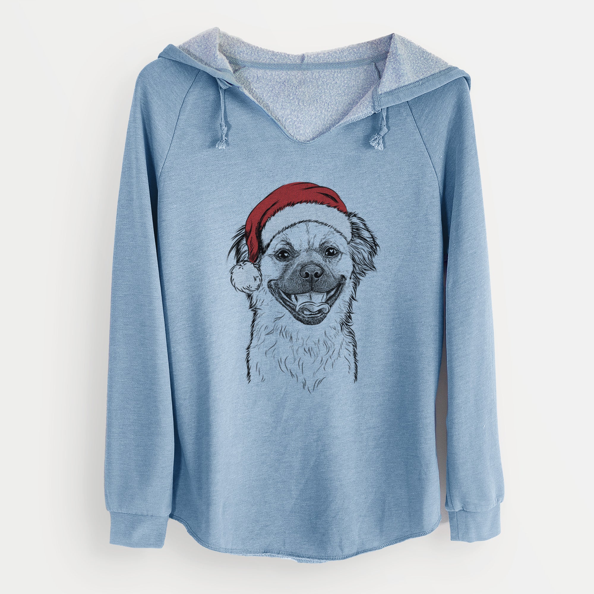 Santa Zuri the Spaniel Mix - Cali Wave Hooded Sweatshirt