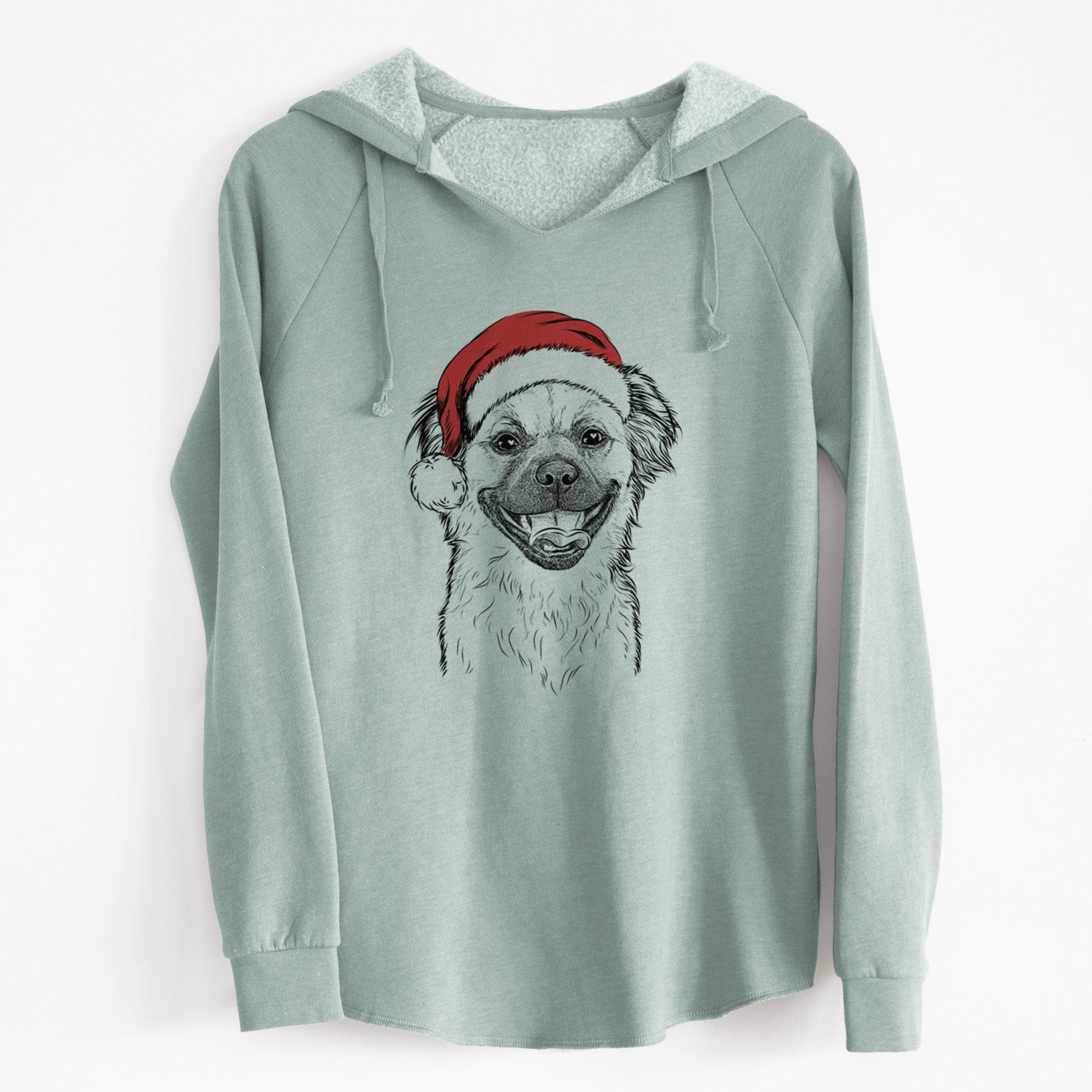 Santa Zuri the Spaniel Mix - Cali Wave Hooded Sweatshirt