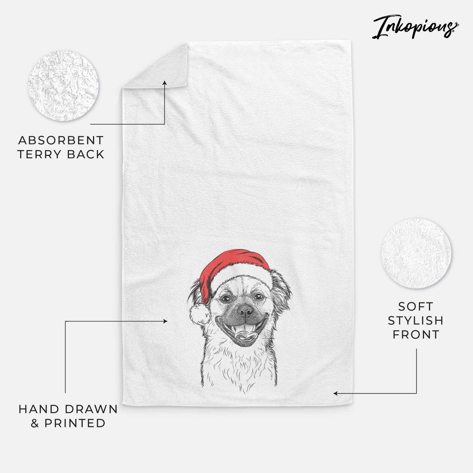 Zuri the Spaniel Mix Decorative Hand Towel