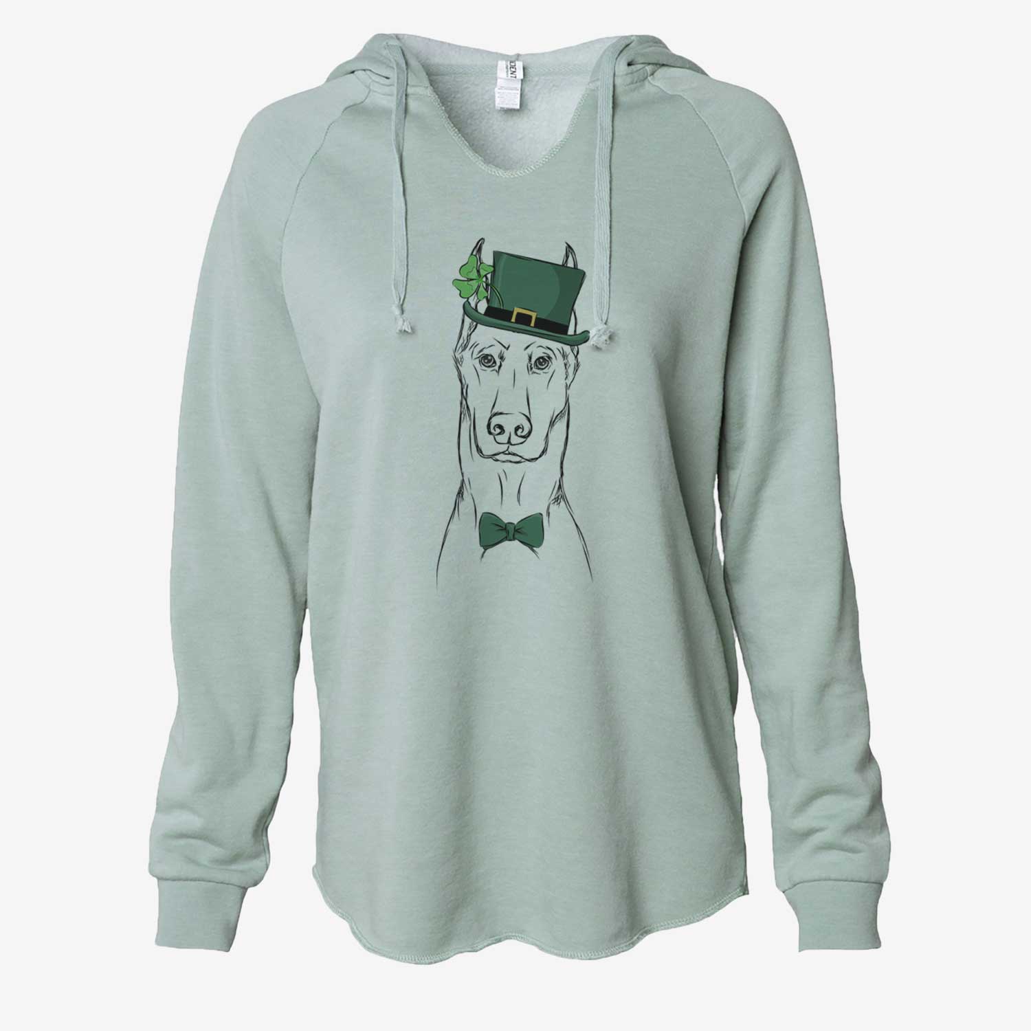 St. Patrick's Ace the Doberman Pinscher - Cali Wave Hooded Sweatshirt