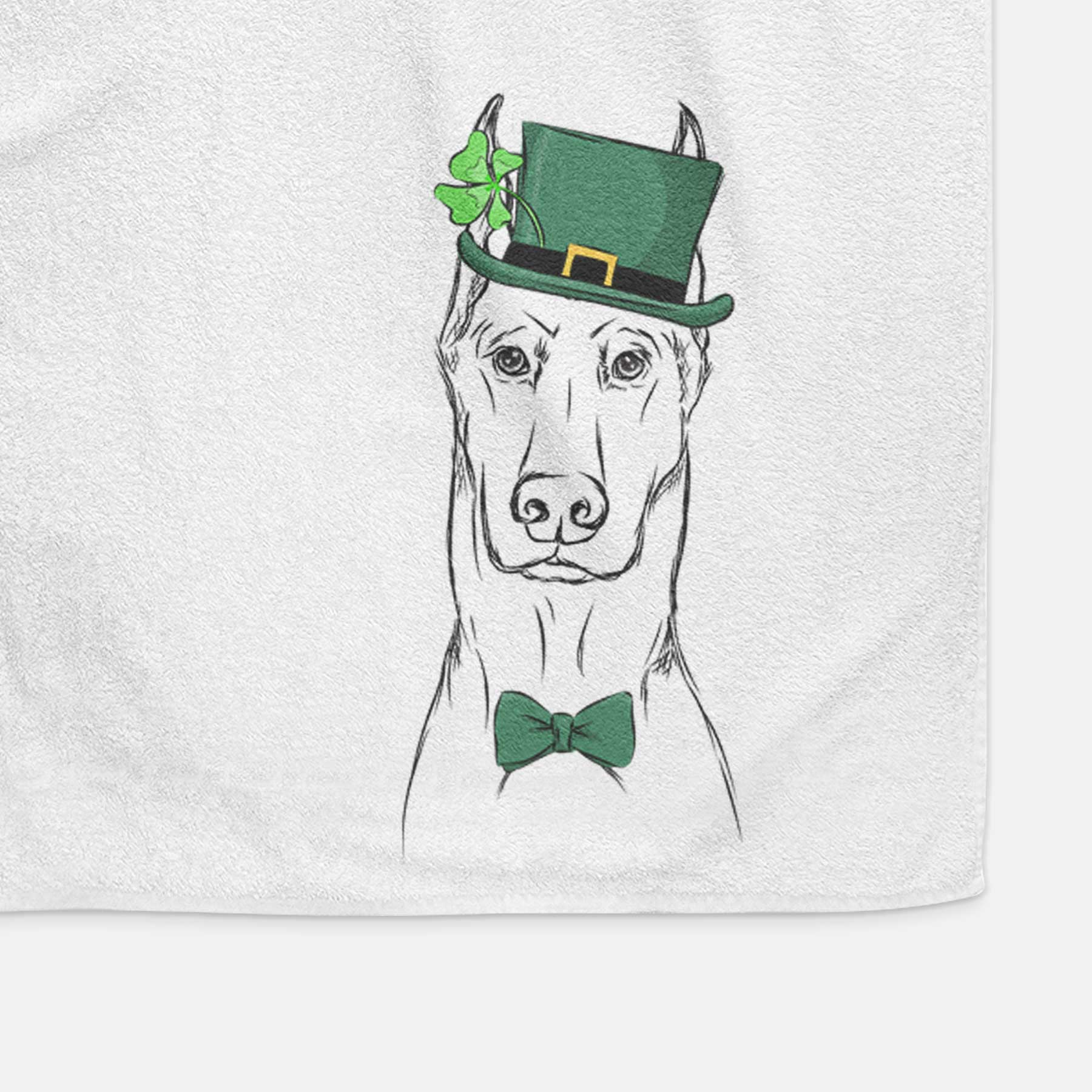 Ace the Doberman Pinscher Decorative Hand Towel