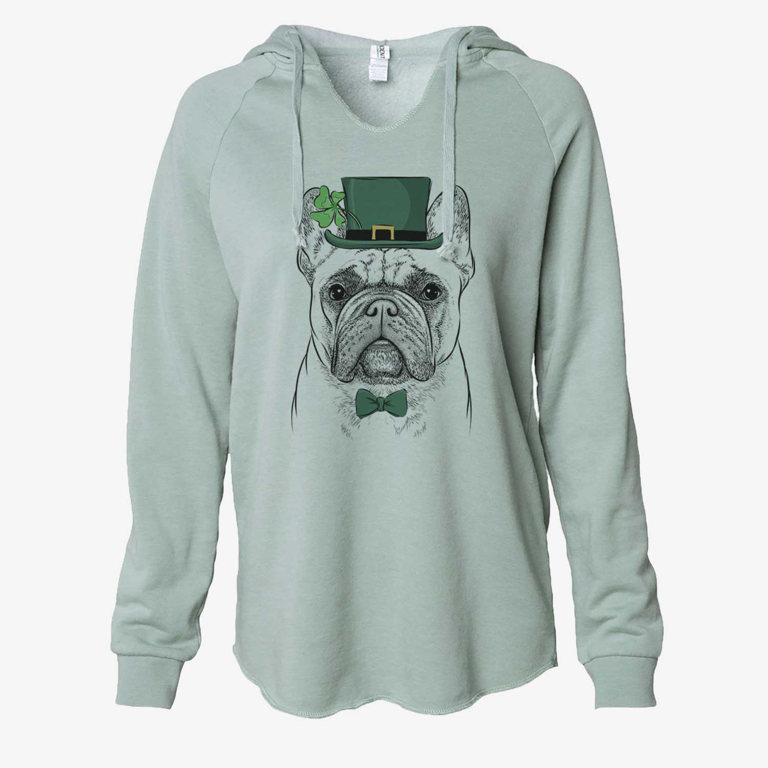 St. Patrick's Acelynn the French Bulldog - Cali Wave Hooded Sweatshirt