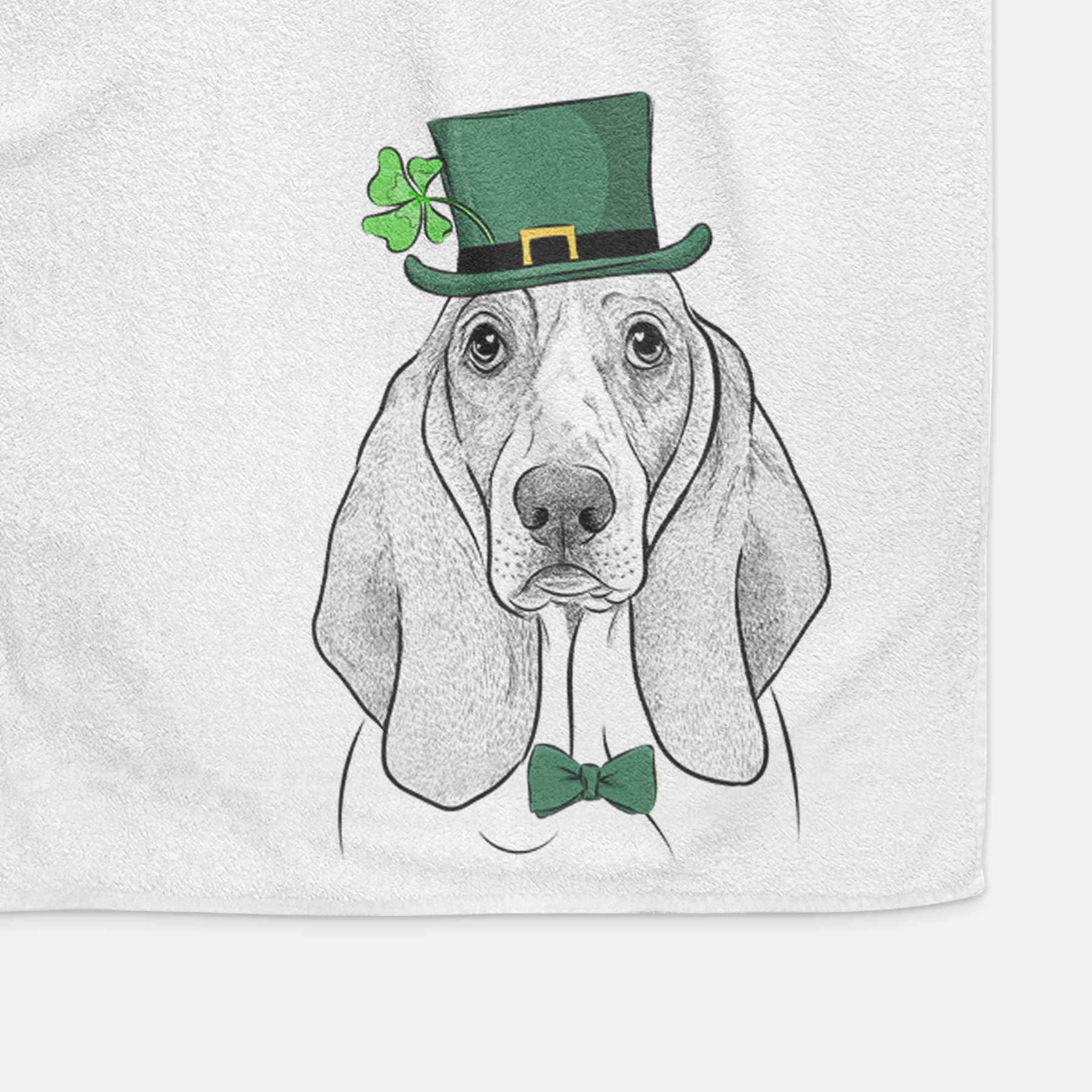 Addison the Basset Hound Decorative Hand Towel