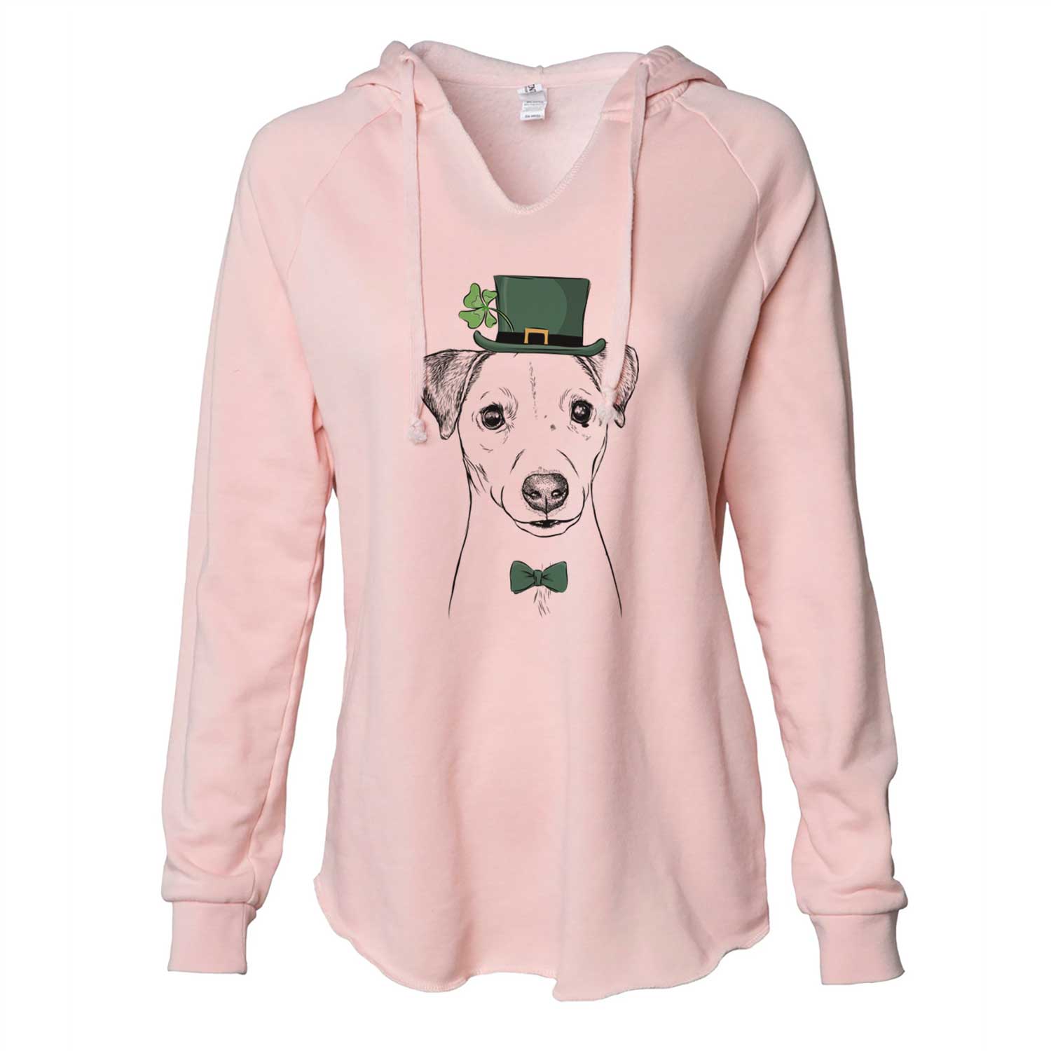 St. Patrick's Ally the Jack Russell Terrier - Cali Wave Hooded Sweatshirt