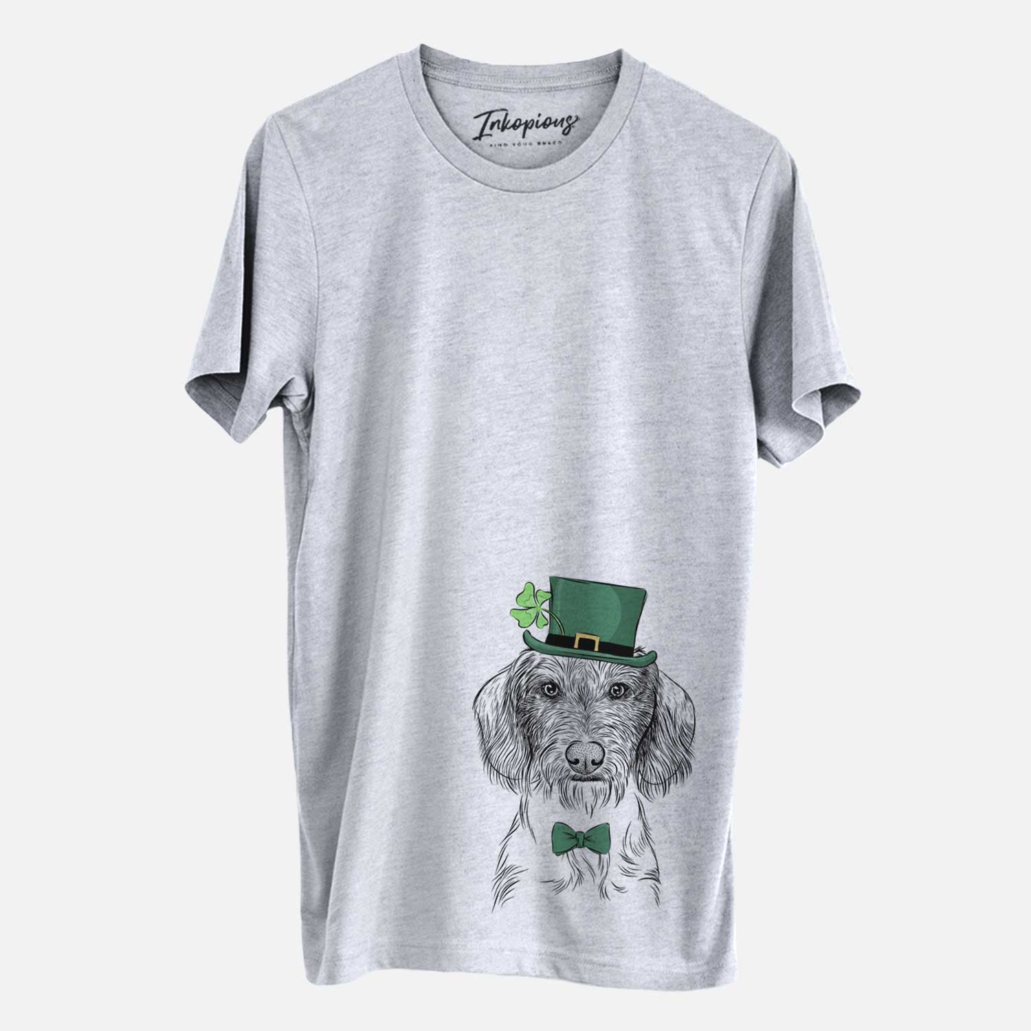 St. Patrick's Almond the Wirehaired Dachshund - Unisex Crewneck